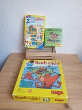 HABA Games Hash Me! Ages 4 and up + dinos on track (1 card missing) ages 5 and up