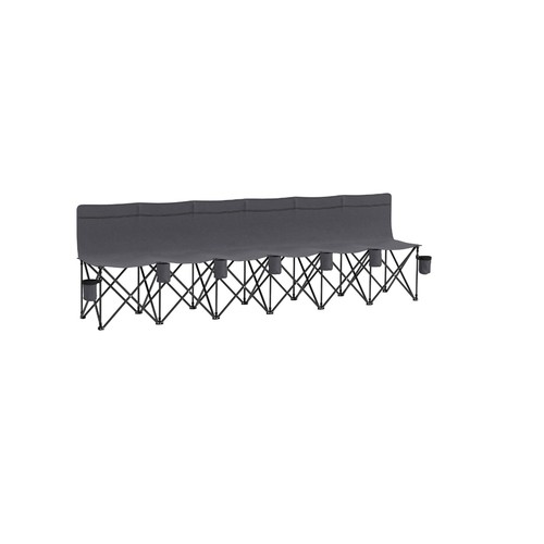 Person folding outdoor bench - folding,