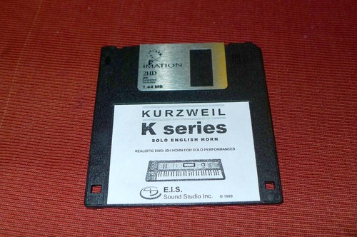 Floppy disk with english horn - disk,