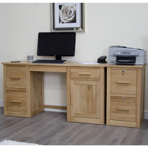 Solid oak large desk 2 - solid,