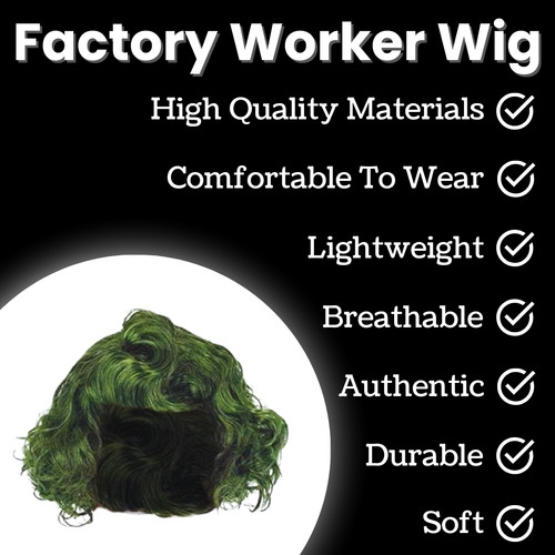 Kids oompa loompa wig - kids, –
