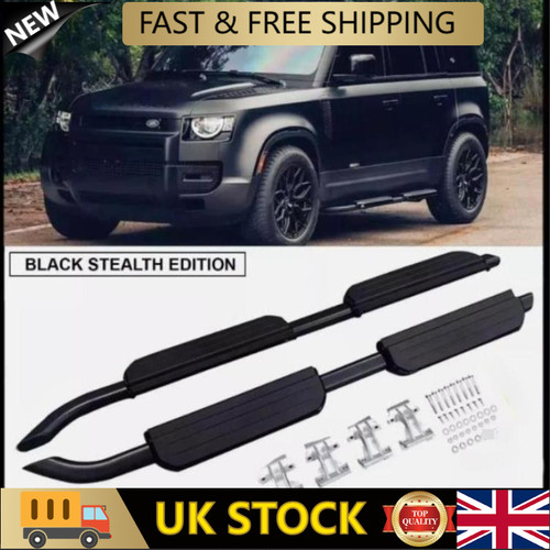 Running board side steps - steps, black