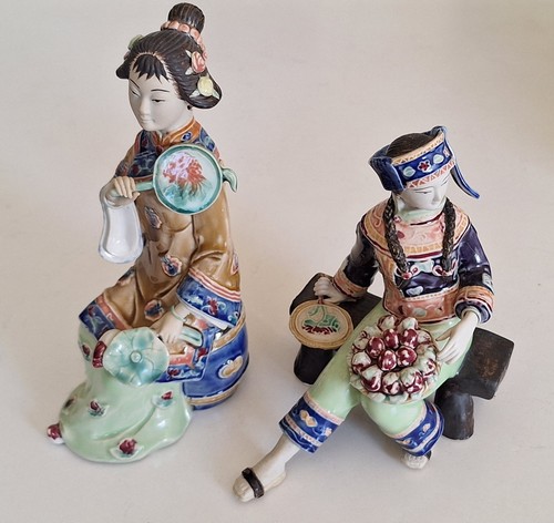 Vintage chinese women - chinese, seated