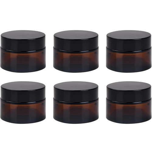 Pack amber brown 50g glass - pack,
