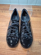 Ladies Ecco Black Patent