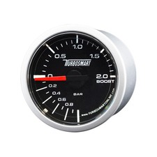 Turbosmart Turbo Boost Gauge 52mm - 0-2 Bar - Black Dial Face - Inc Fitting Kit