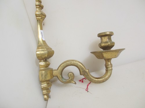 Large vintage brass wall light - vintage,