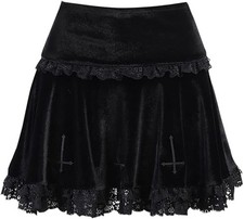 Velvet Mini Skirt Women's Sexy