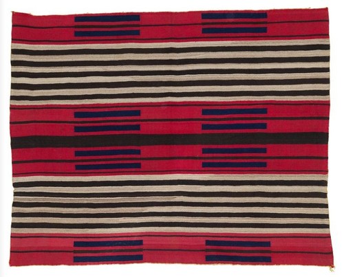 Red navajo chief blanket rug - navajo, chief's