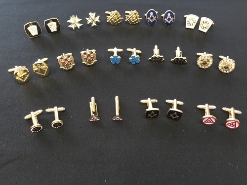 Various masonic cufflinks - masonic,