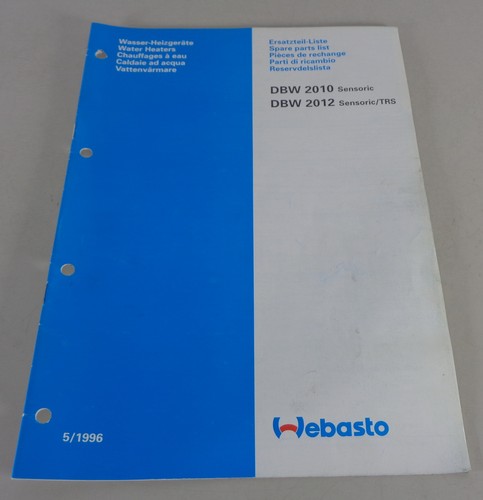 Parts catalog webasto water - catalog,