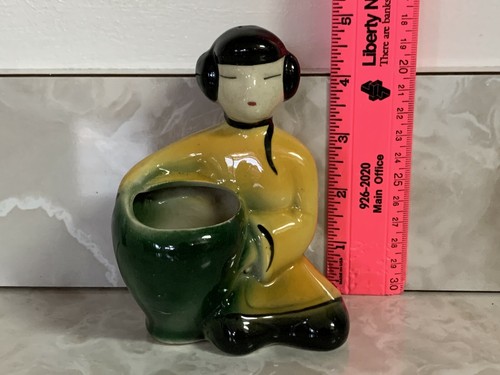 Vintage oriental lady with - vintage,