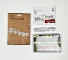 3 Seasonal Xmas, Metal Dies Bundle; Die’sire, Xcut, Works. Crafting, Card making