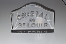 Art Deco French Glass Shop Display Sign -  Cristal de SAINT LOUIS