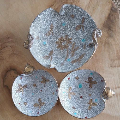 Set vintage pottery lava - set, 3