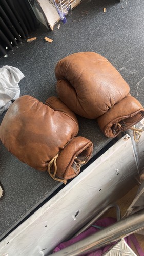 Retro vintage boxing gloves