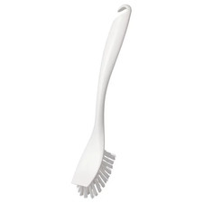 2x IKEA Dish Washing Brushes Scraper Edge Home Kitchen Clean White 25cm