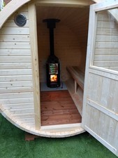  barrel sauna Spruce Or Thermo Wood 