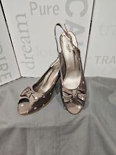 Presen metalic-brown polka dot heels  UK6.5