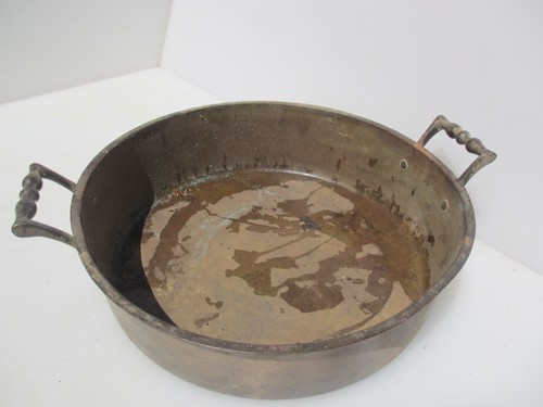 Antique brass jam pan fish - pan,