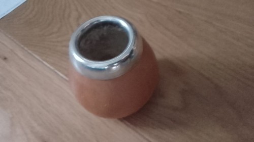 Natural mate gourd cup - natural, with