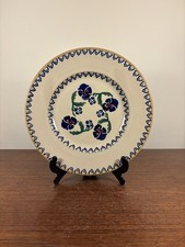 Nicholas Mosse Pottery Pansy Spongeware Dessert Pie Plate