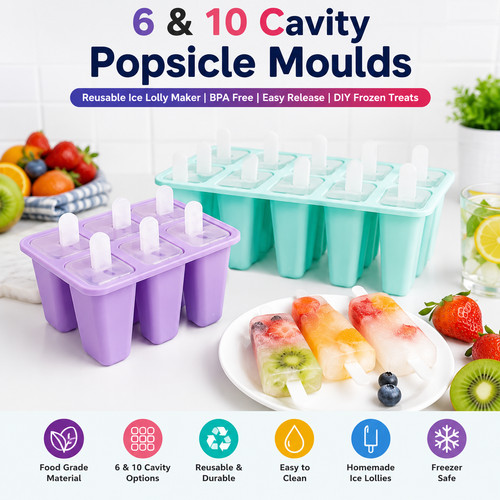 Ice lolly moulds - lolly, silicone