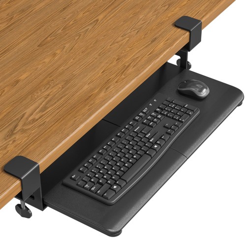 Under desk keyboard tray with - tray,