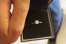 Ernest Jones 18ct White Gold 0.40ct Diamond Engagement Ring
