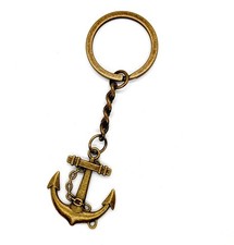 Bronze Ships Anchor Keyring