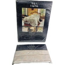 NEW dorma Florentine beige heavy curtains pair 218x137 cm + ties