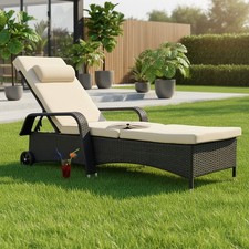 Rattan Lounge Lounger