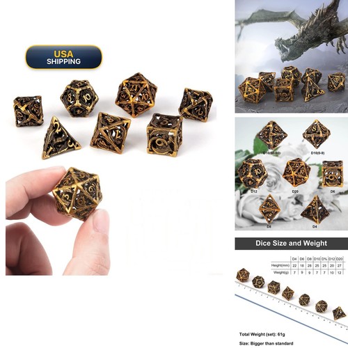 Ubeuck dnd dice - dice,hollow, d&d