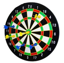NEW 16" 6 DARTS PROFESSIONAL MAGNETIC KIDS TOY PLAY DART BOARD DARTBOARD