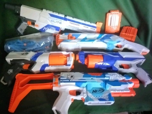 Nerf elite dart gun lot - dart,