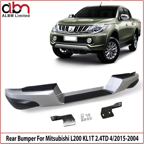 Rear bumper silver - rear,
