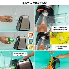 Electric Salad Slicer Fruit Cutter Vegetable Cheese Grater Chopper Maker 4 Cones