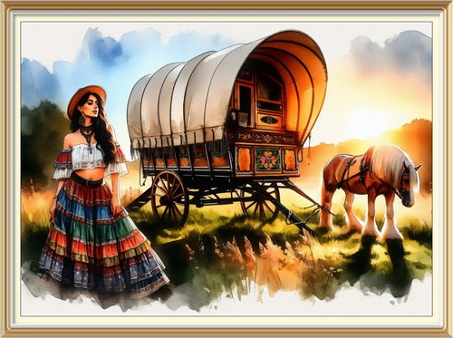 7x5 art print romany - 7x5, tinker