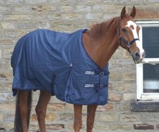 Turners Navy Lightweight 50g Horse Pony Waterproof 600d Turnout Rug Ripstop