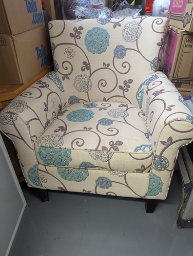Duck egg blue and cream - egg, floral