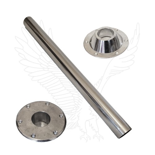 Campervan chrome island table - island,
