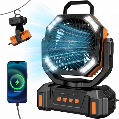 Camping fan 20000mah - 20000mah, dual