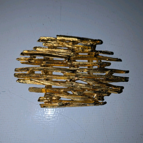Vintage gold tone abstract - gold,