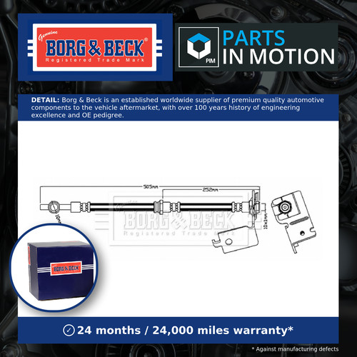 Brake hose fits hyundai santa - hyundai,