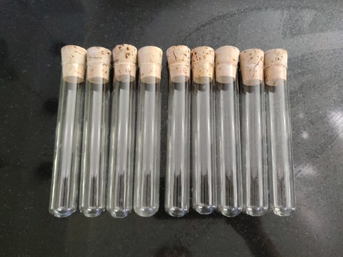 Glass test tubes with cork - test,