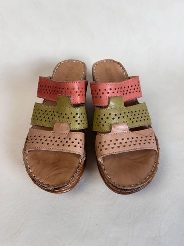 Pavers leather platform - platform, wedge