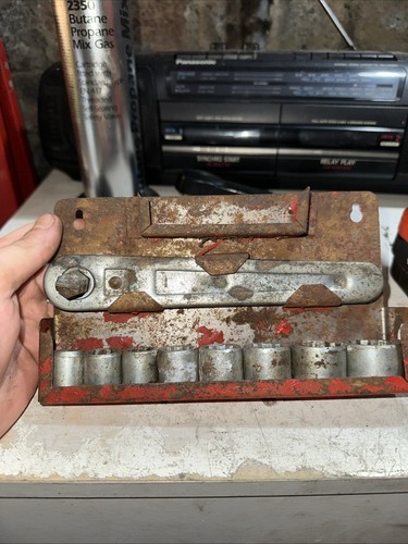 Vintage ratchet and sockets - ratchet,