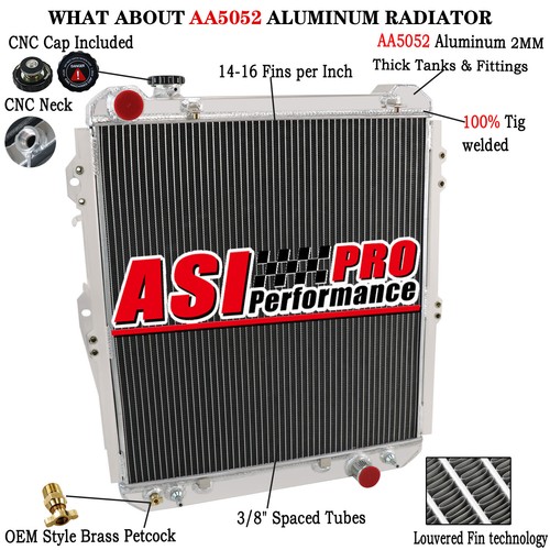 3row aluminum radiator - aluminum,