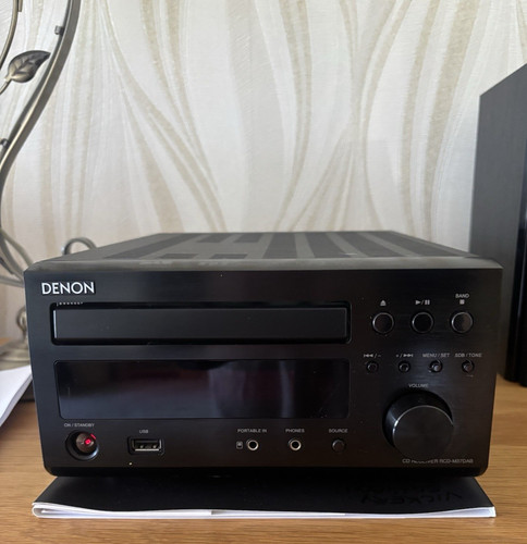 Denon rcd m37dab black stereo - denon,