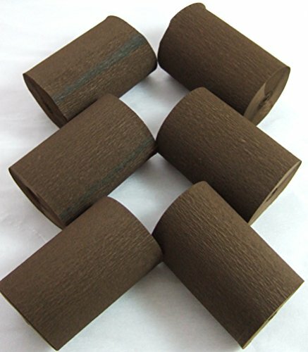 Dark brown wide crepe - brown,